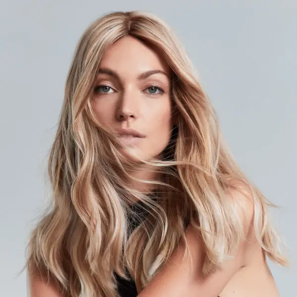 Follea Echthaarperücke, blonde Balayage