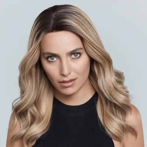 Follea Echthaarperücke, halblang blond