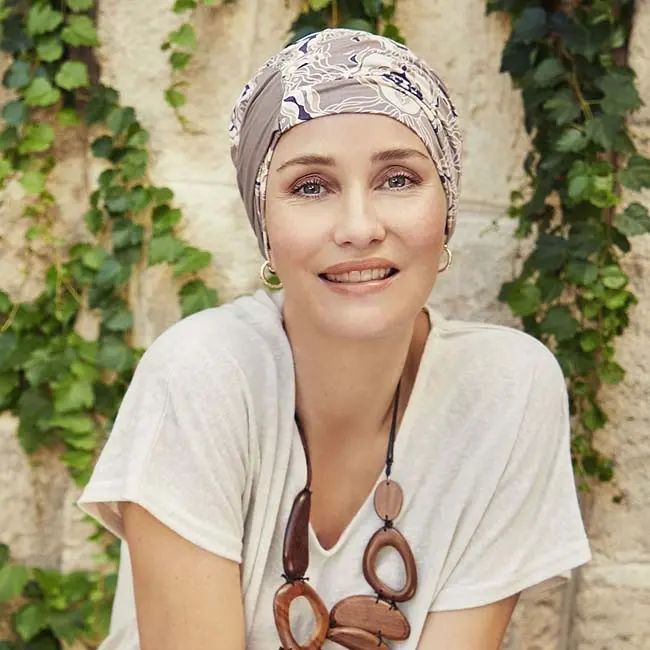 Amia-Turban, gemustert